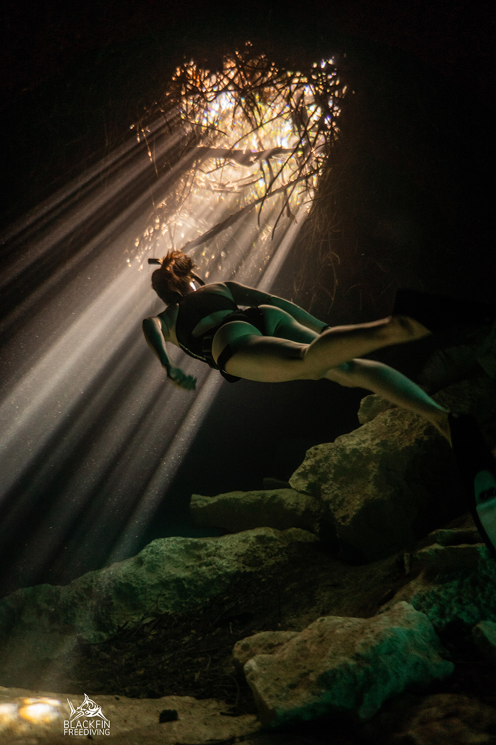 freediving cenotes Mexico