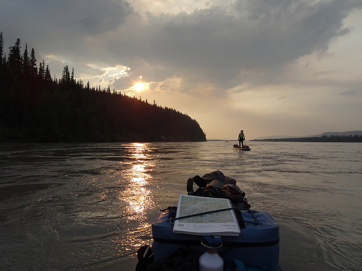 Yukon 1000, sup, peddelen, Alaska, Canada, suppen, stand up