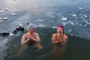 Susan Houbraken, Frisse duik, open water zwemmen, buiten zwemmen