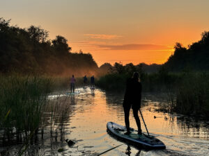 Suppen, kamperen, Nationaal park Weerribben-Wieden
